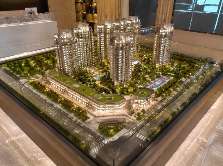 镇坪县地产楼盘建筑沙盘模型